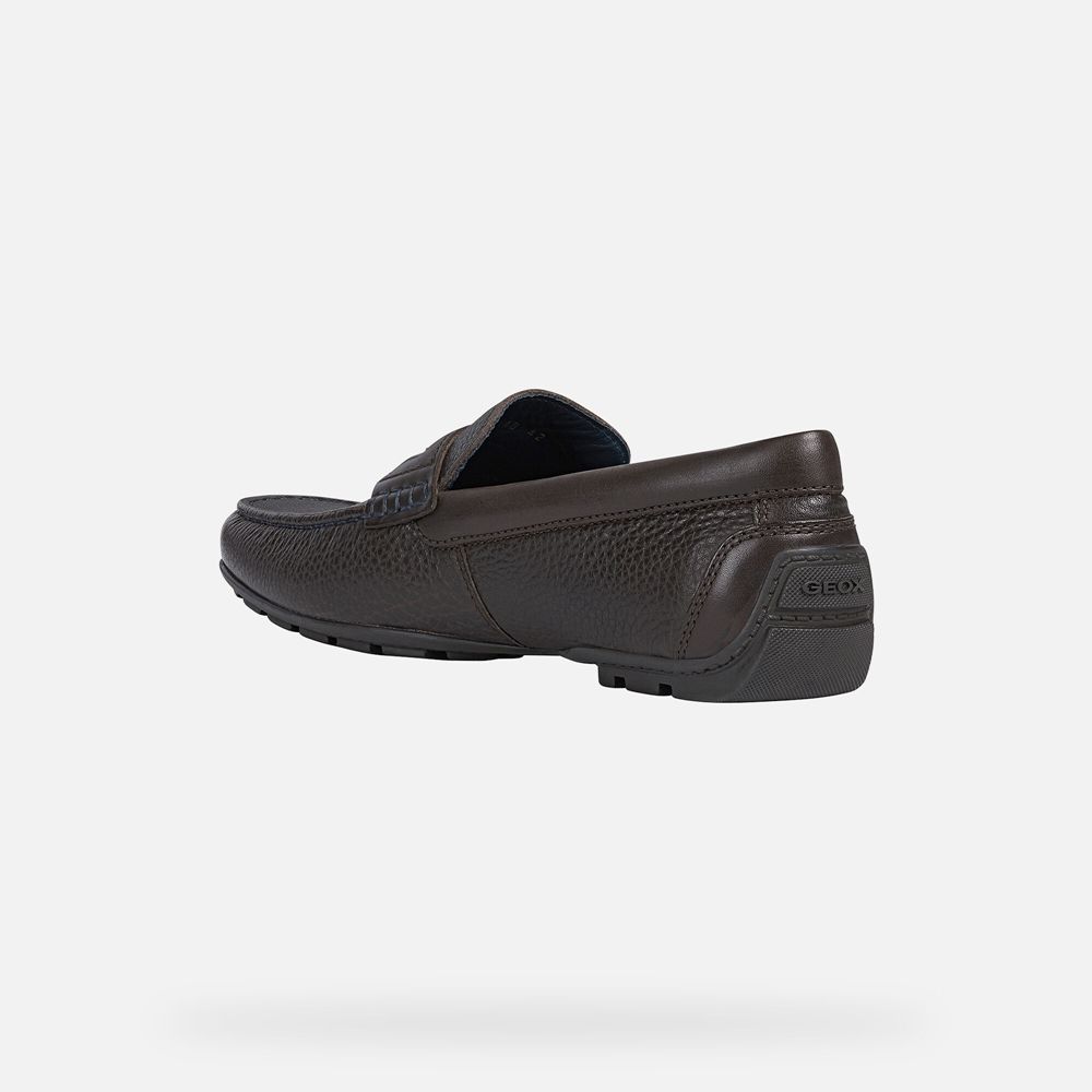Geox Erkek Loafers Koyu Kahverengi - Moner - HAE-972130